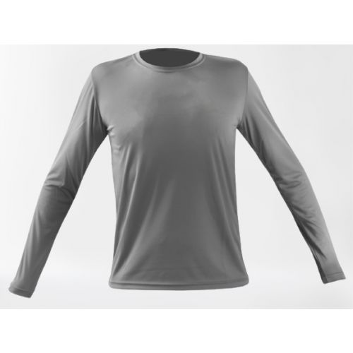 Imagem Produto CAMISA MANGA LONGA GOLA REDONDA G SEM LOGO CINZA - MAICOL