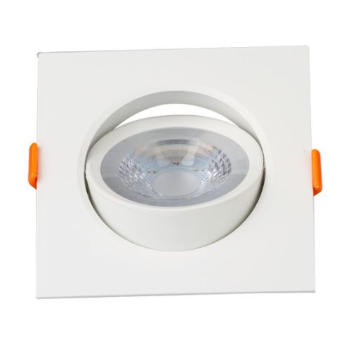 Imagem Produto LUMINARIA SPOT LED EMBUTIR QUADRADA 5W 3000K BRANCA 9CM - CRISTALLUX