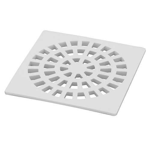 Imagem Produto GRELHA PLASTICA ECOLOGICA QUADRADA 100MM BRANCA - KRONA