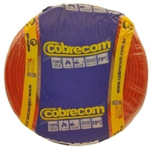 Imagem Produto CABO FLEXIVEL COBRE PVC 70G 750V 1X1MM LARANJA - COBRECOM