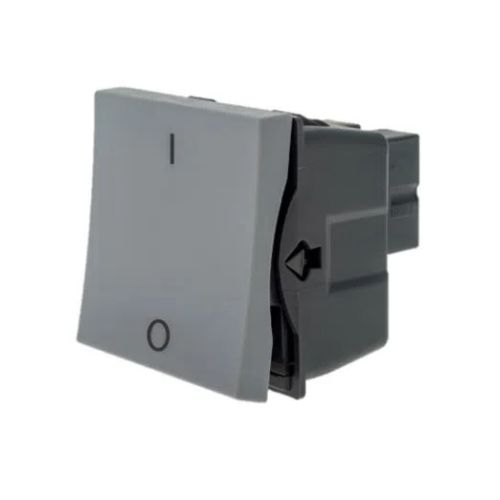 Imagem Produto MODULO INTERRUPTOR BIPOLAR SIMPLES 10A/250V CINZA PIAL PLUS+ - PIAL