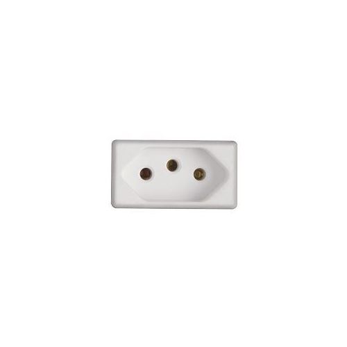 Imagem Produto MODULO TOMADA 20A/250V BRANCO LIZ/LUX - TRAMONTINA