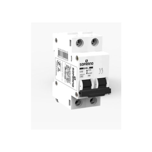 Imagem Produto DISJUNTOR DIN 2 POLOS C50 3KA/400V E 5KA/230V ICN - SOPRANO