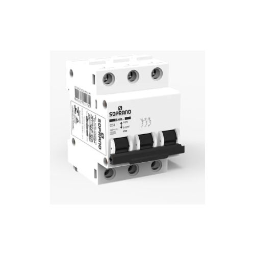 Imagem Produto DISJUNTOR DIN 3 POLOS C10 3KA/400V E 5KA/230V ICN - SOPRANO