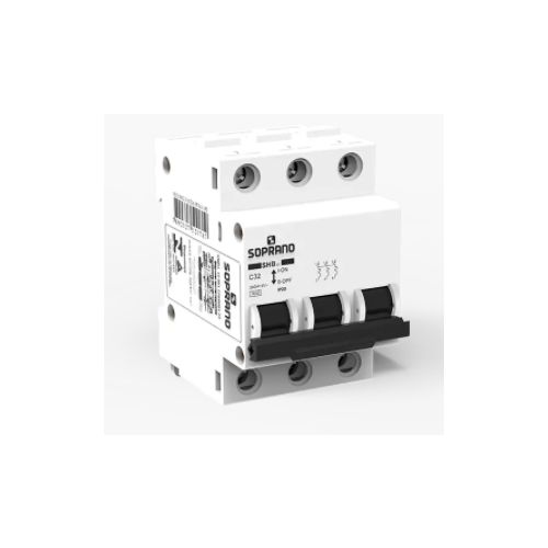 Imagem Produto DISJUNTOR DIN 3 POLOS C16 3KA/400V E 5KA/230V ICN - SOPRANO