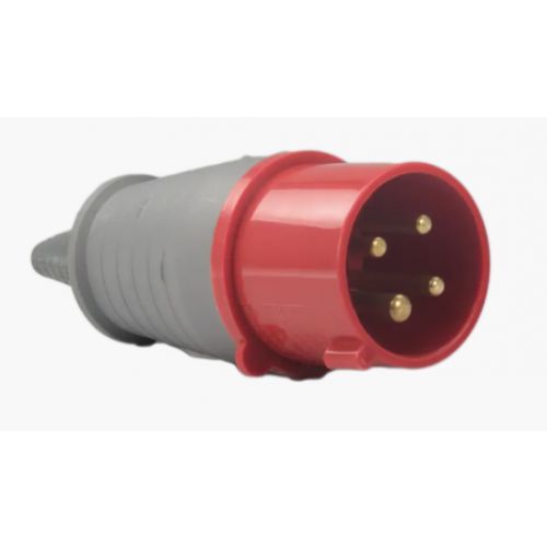 Imagem Produto PLUG BLINDADO MACHO 4 POLOS 16A 380/440V 6H VERMELHO IP44 - SOPRANO