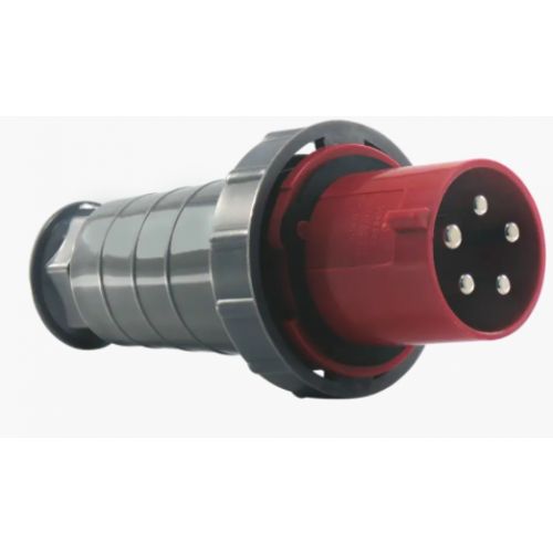 Imagem Produto PLUG BLINDADO MACHO 4 POLOS 63A 380/440V 6H VERMELHO IP67 - SOPRANO