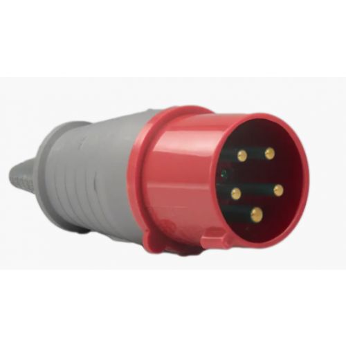Imagem Produto PLUG BLINDADO MACHO 5 POLOS 16A 380/440V 6H VERMELHO IP44 - SOPRANO