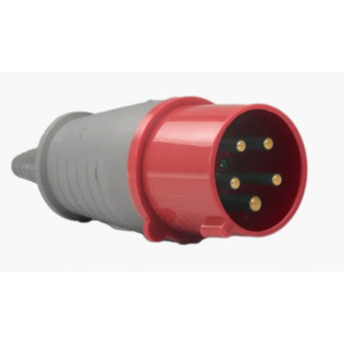 Imagem Produto PLUG BLINDADO MACHO 5 POLOS 32A 380/440V 6H VERMELHO IP44 - SOPRANO