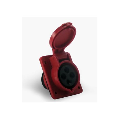 Imagem Produto TOMADA BLINDADA EMBUTIR 5 POLOS 16A 380/440V 6HORAS VERMELHO IP44 - SOPRANO