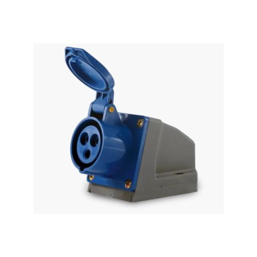 Imagem Produto TOMADA BLINDADA SOBREPOR 4 POLOS 16A 220/240V 9HORAS AZUL IP44 - SOPRANO