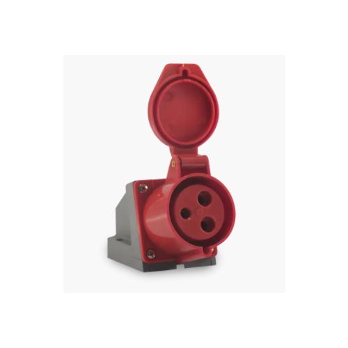 Imagem Produto TOMADA BLINDADA SOBREPOR 4 POLOS 16A 380/440V 6HORAS VERMELHO IP44 - SOPRANO
