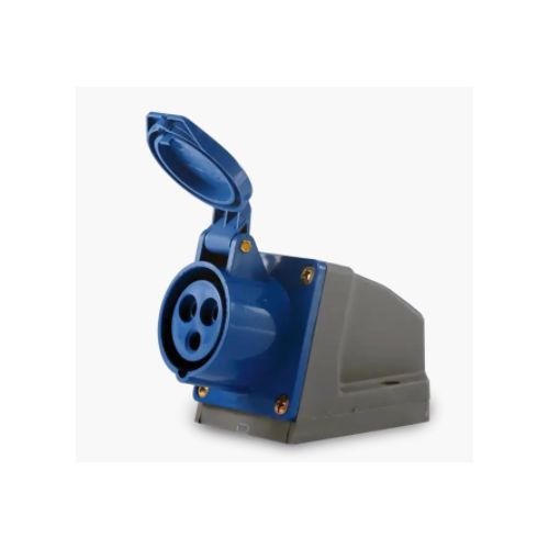 Imagem Produto TOMADA BLINDADA SOBREPOR 4 POLOS 32A 220/240V 9HORAS AZUL IP44 - SOPRANO