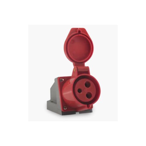 Imagem Produto TOMADA BLINDADA SOBREPOR 4 POLOS 32A 380/440V 6HORAS VERMELHO IP44 - SOPRANO