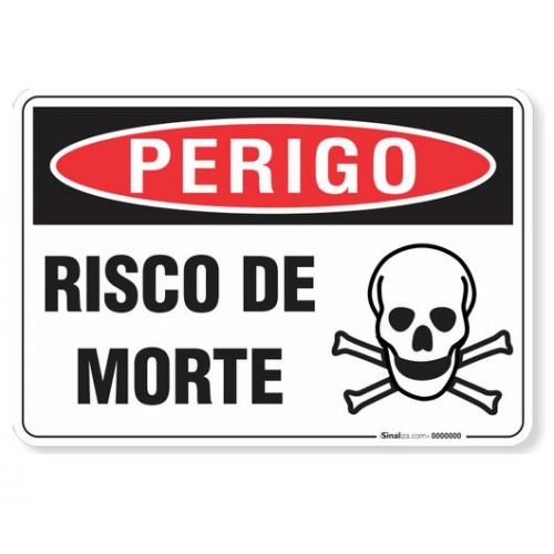 Imagem do produto PLACA AVERTENCIA:PERIGO DE MORTE(20X25CM)