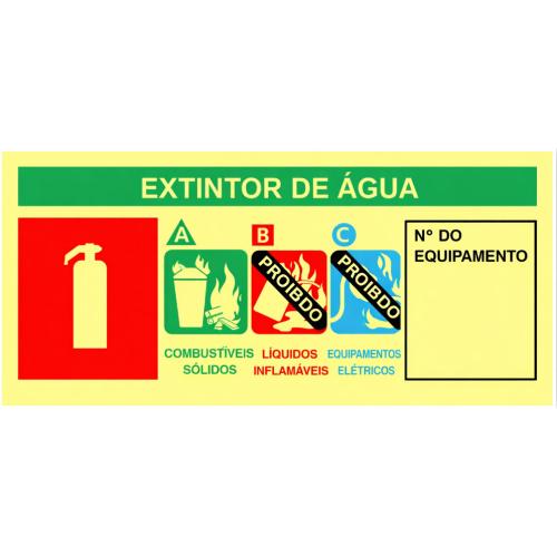 Imagem Produto PLACA DE SINALIZACAO PLASTICA EXTINTOR AGUA 8X20CM