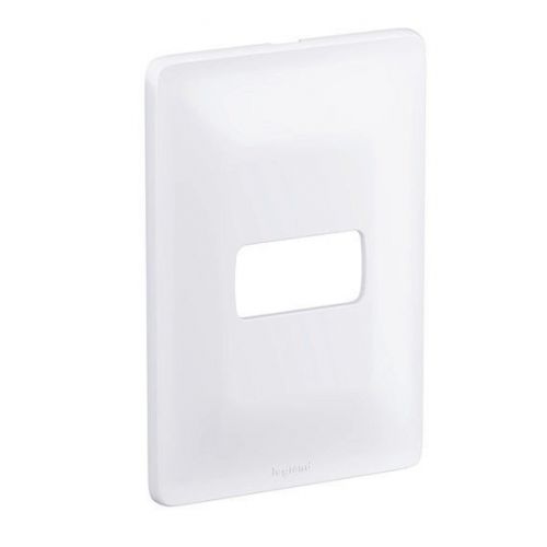 Imagem Produto PLACA 4X2 COM 1 ESPACO HORIZONTAL BRANCA ZEFFIA COM SUPORTE - PIAL