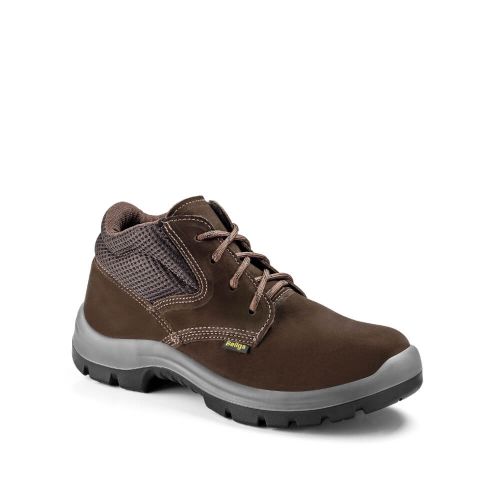 Imagem Produto BOTINA BIDENSIDADE NOBUCK MARROM NR45 SEM BIQUEIRA COM CADARCO - BELLGA CALCADOS
