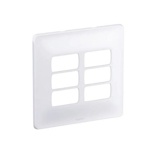 Imagem Produto PLACA 4X4 COM 3+3 POSTO ZEFFIA BRANCA SEM SUPORTE - PIAL