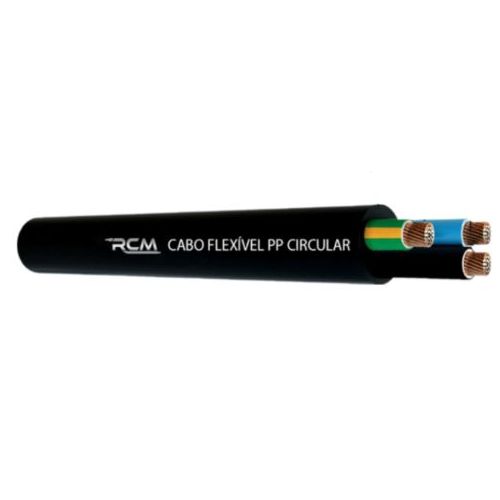 Imagem Produto CABO PP COBRE PVC 70G 500V 3X0,75MM PRETO - RCM