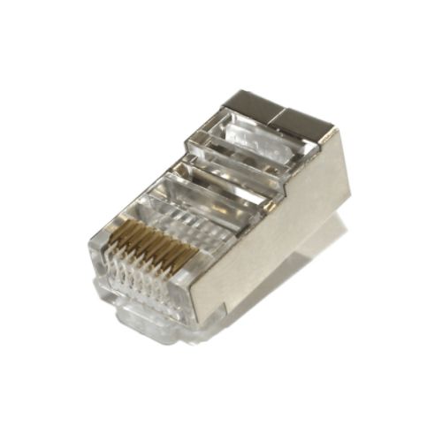 Imagem Produto CONECTOR RJ45 MACHO CAT6 BLINDADO (VALOR DE 10 PECAS) - MEGATRON