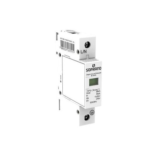 Imagem do produto DISPOSITIVO DE PROTECAO CONTRA SURTOS (DPS) DIN 20KA 275V BRANCO - SOPRANO