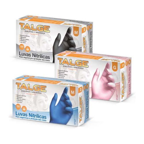 Imagem Produto LUVA NITRILICA DESCARTAVEL SEM TALCO PRETO NR 09 (G) - TALGE