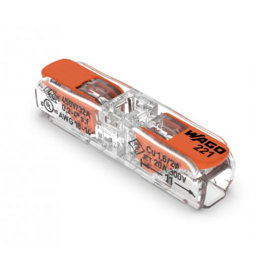 Imagem Produto CONECTOR EMENDA 1POLO 0,2-4,0MM TRANSPARENTE - WAGO