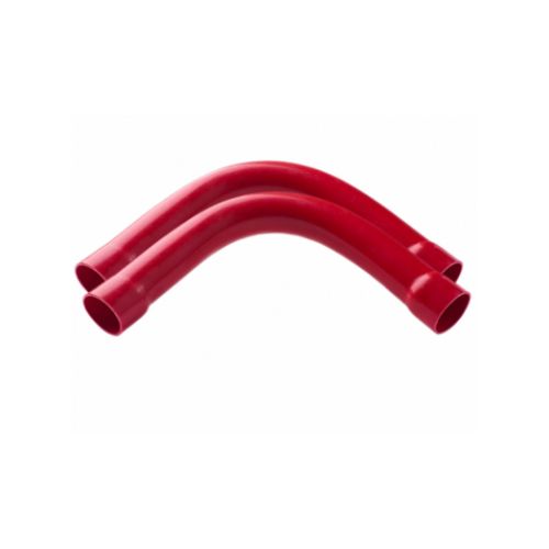 Imagem Produto CURVA P/ELETRODUTO PVC 90G 1/2 VERMELHA ENGATE BOLSA - VICAP