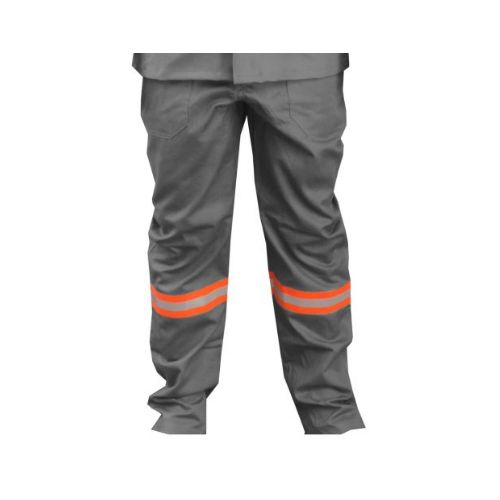 Imagem Produto CALCA CINZA COM REFLETIVO LARANJA P/ ELETRICISTA NR10 TAMANHO M - MAICOL
