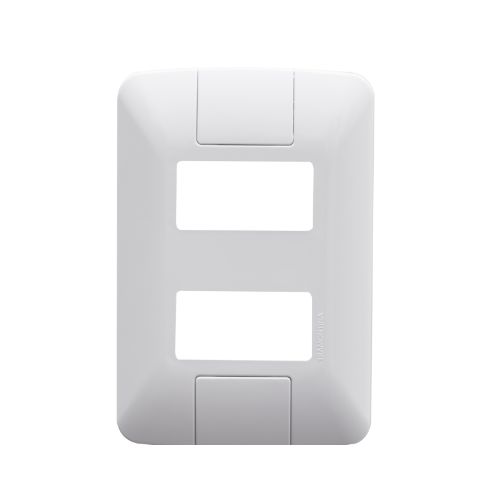 Imagem Produto PLACA 4X2 COM 2 ESPACOS DISTANCIADOS BRANCA COM SUPORTE ARIA - TRAMONTINA