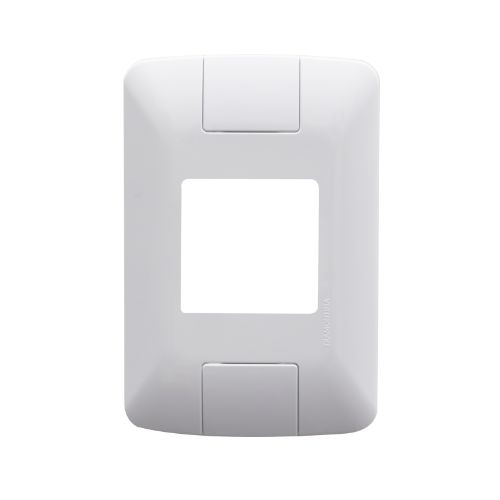 Imagem Produto PLACA 4X2 COM 2 ESPACOS BRANCA COM SUPORTE ARIA - TRAMONTINA