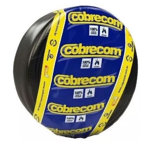 Imagem Produto CABO FLEXIVEL COBRE PVC 70G 750V 1X4MM PRETO - COBRECOM