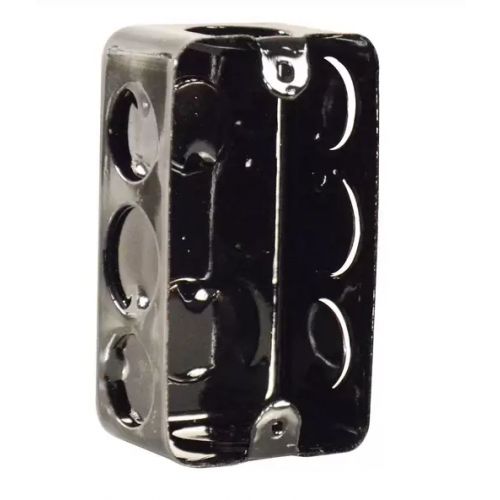 Imagem Produto CAIXA DERIVACAO METALICA P/PAREDE 4X2 FUNDO FIXO ESMALTADA ESTAMPADA