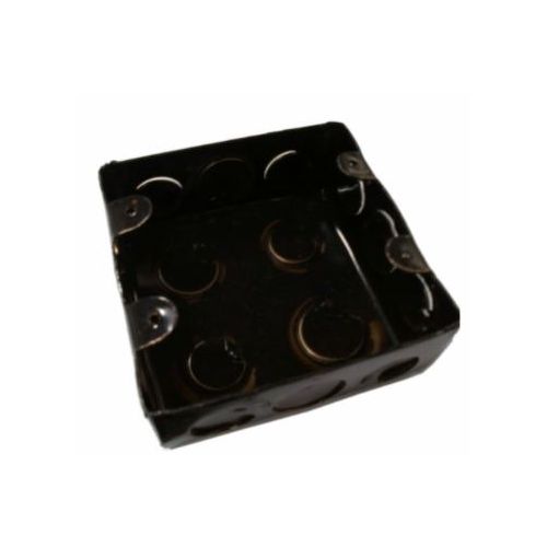 Imagem Produto CAIXA DERIVACAO METALICA P/PAREDE 4X4 FUNDO FIXO ESMALTADA ESTAMPADA