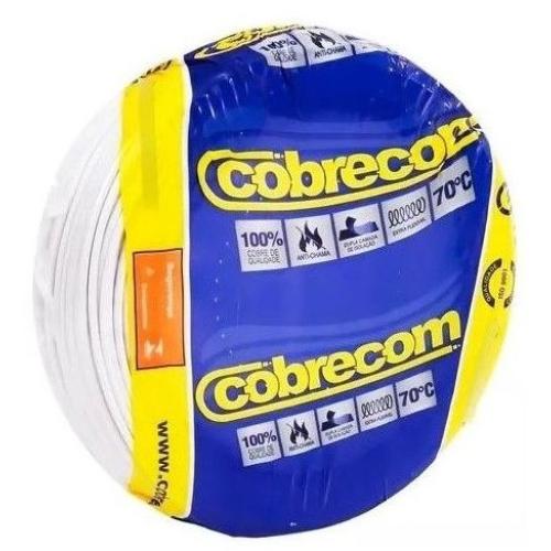 Imagem Produto CABO LSHF/A 70G FLEXIVEL 750V 1X6MM BRANCO ATOX - COBRECOM