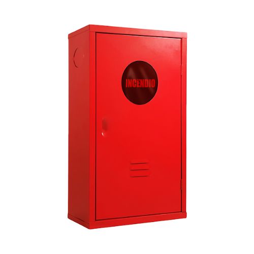 Imagem Produto CAIXA INCENDIO METALICA SOBREPOR 90X60X23CM VERMELHA C/TAMPA S/MOLDURA P/MANGUEIRA - STEEL FIRE