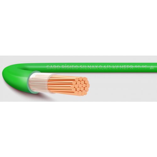 Imagem Produto CABO RIGIDO COBRE HEPR 90G 1KV 1X25MM VERDE - SIL
