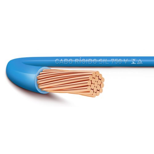Imagem do produto CABO RIGIDO COBRE PVC 70G 750V 1X25MM AZUL - SIL