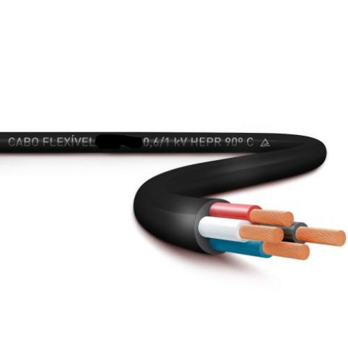 Imagem Produto CABO FLEXIVEL COBRE HEPR 90G 1KV 4X2,5MM PRETO - RCM