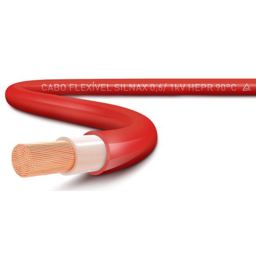 Imagem Produto CABO FLEXIVEL COBRE HEPR 90G 1KV 1X6MM VERMELHO - SIL