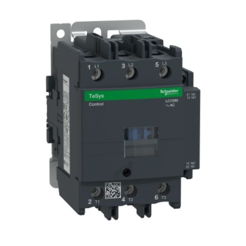 Imagem Produto CONTATOR PRINCIPAL TRIPOLAR 80A S/NA/NF 220VCA 50/60HZ LC1D - SCHNEIDER INDUSTRIAL