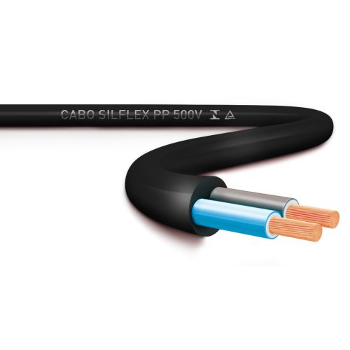 Imagem Produto CABO PP COBRE PVC 70G 500V 2X1MM PRETO - SIL