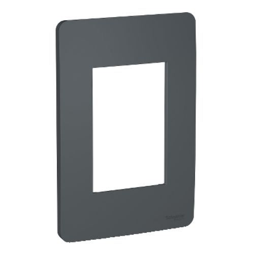 Imagem do produto PLACA 4X2 COM 3 ESPACOS GRAFITE ORION SEM SUPORTE - SCHNEIDER