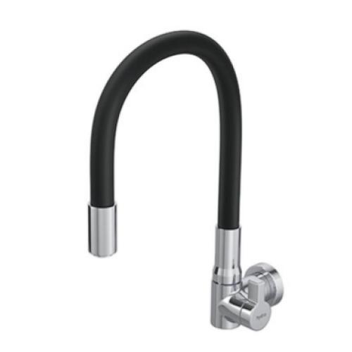 Imagem Produto TORNEIRA COZINHA METALICA PAREDE BICA ALTA MOVEL HYDRA PRETA - HYDRA