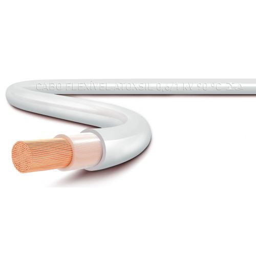 Imagem Produto CABO FLEXIVEL COBRE HEPR 90G 1KV 1X2,5MM BRANCO ATOX - SIL