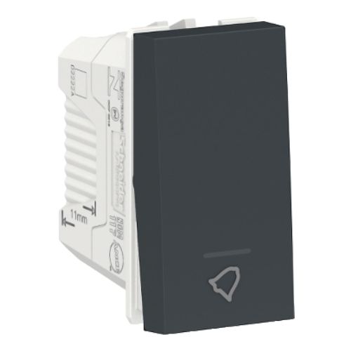 Imagem Produto MODULO PULSADOR CAMPAINHA 10A/250V GRAFITE ORION - SCHNEIDER