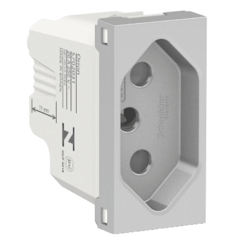 Imagem Produto MODULO TOMADA 20A/250V ALUMINIO ORION - SCHNEIDER