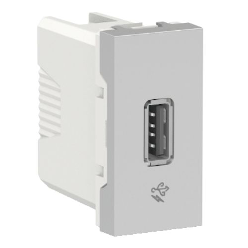 Imagem Produto MODULO TOMADA USB 1A BIVOLT ALUMINIO ORION - SCHNEIDER