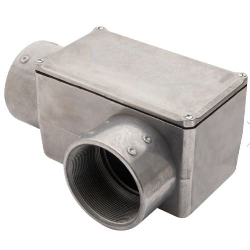 Imagem Produto CONDULETE ALUMINIO TIPO LL 2 1/2 COM TAMPA SEM PINTURA COM ROSCA - TRAMONTINA